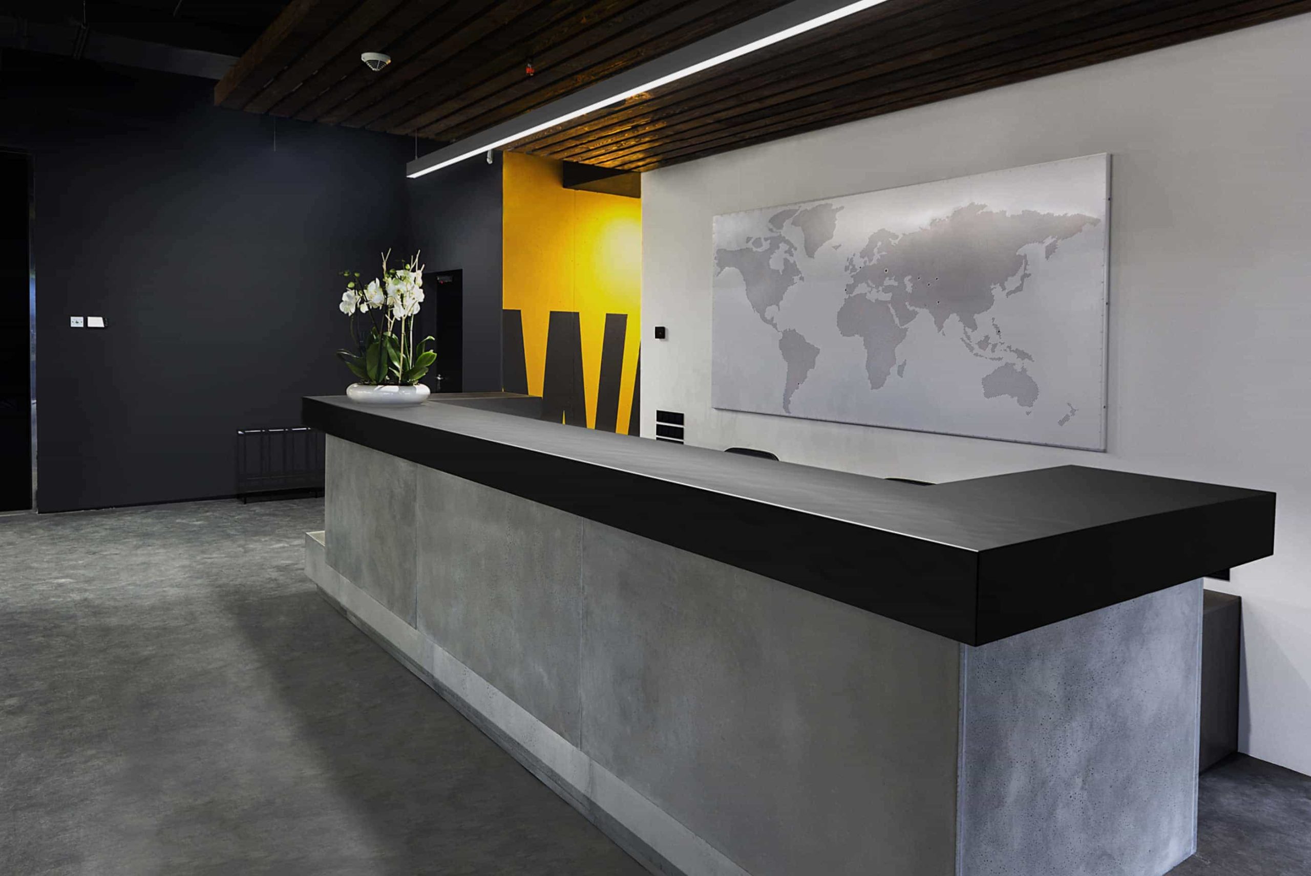 Modern office interior - reception area in modern business office